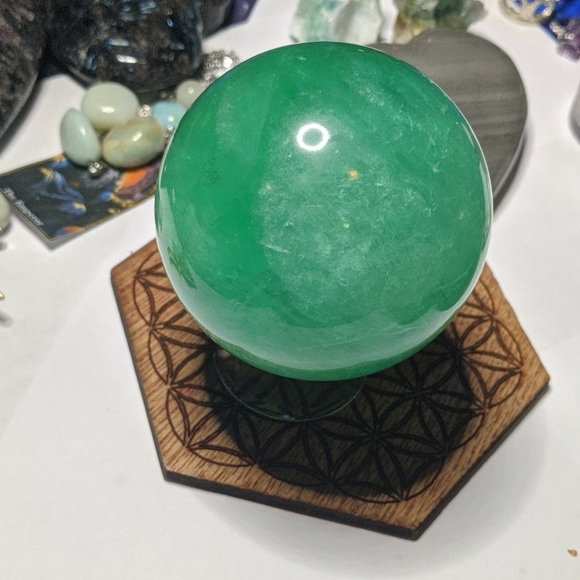 BIG BLAST 💚 💙 Fluorite big sphere - Picture 2 of 2